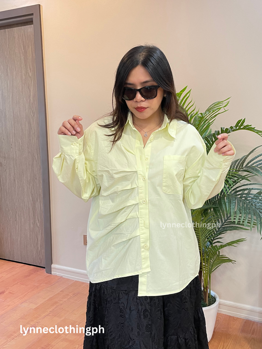 Delhi Polo Top (Pastel Yellow)