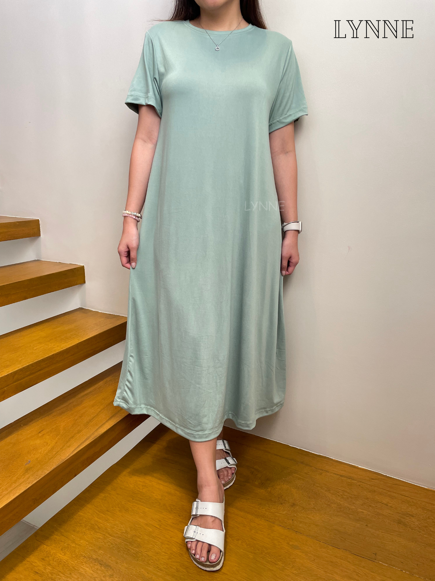 Maxi Shirt Dress (Mint)