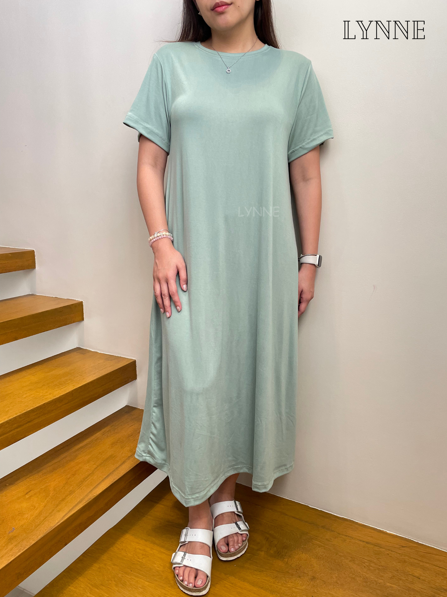 Maxi Shirt Dress (Mint)