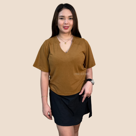 Susan Knit Shirt (Brown)