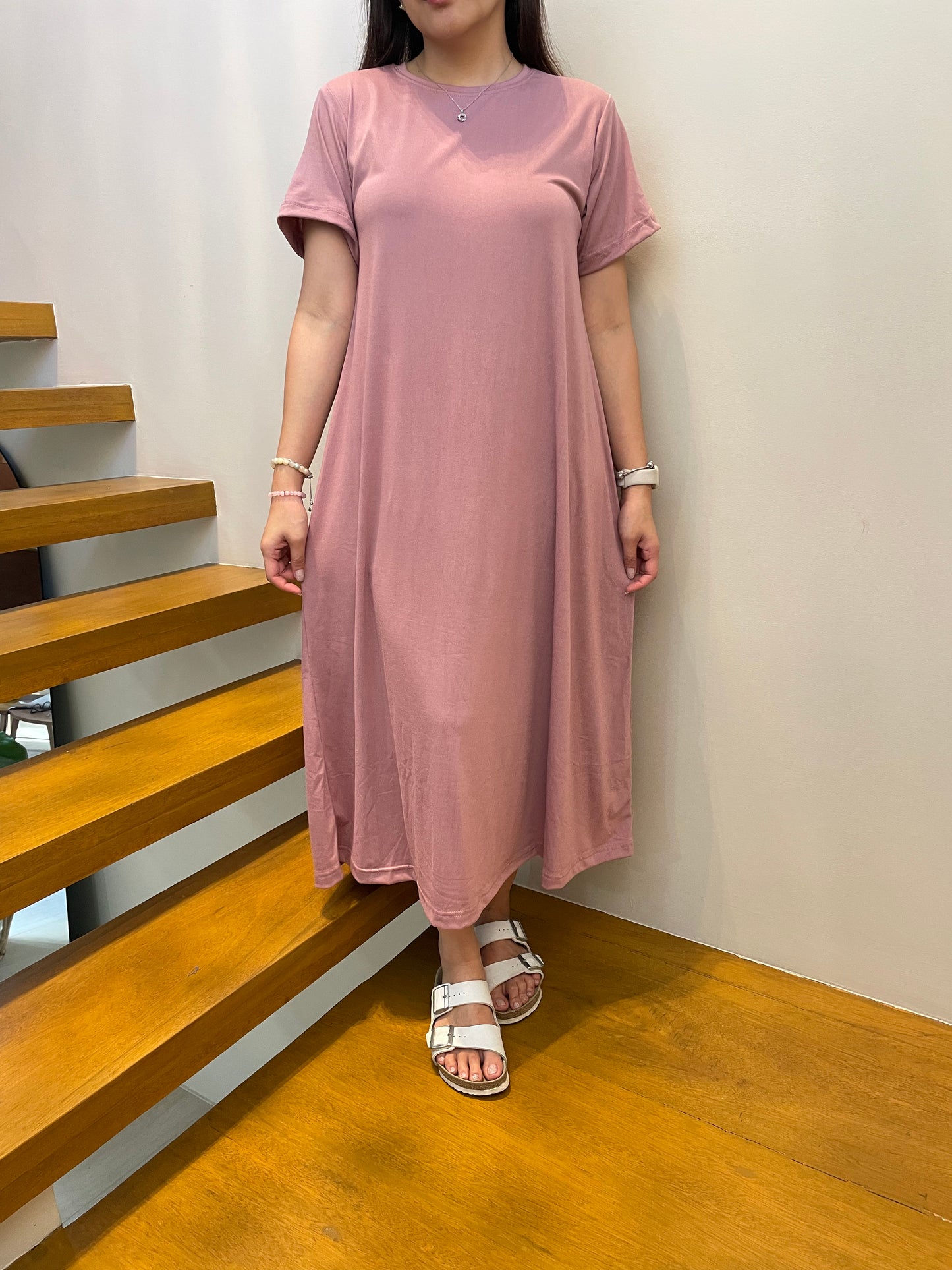 Maxi Shirt Dress (Lilac)