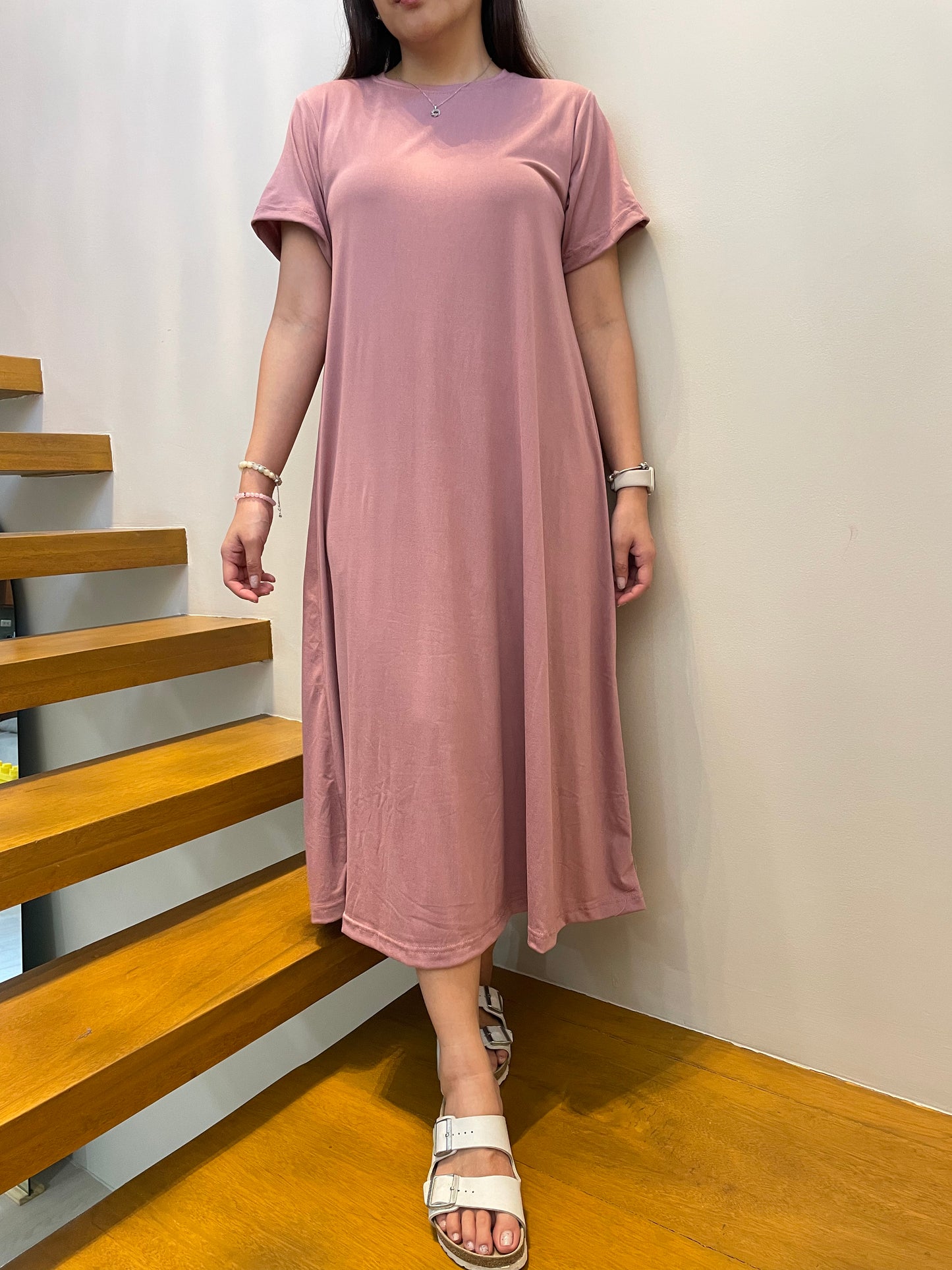 Maxi Shirt Dress (Lilac)